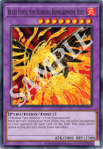 Blaze Fenix, the Burning Bombardment Bird