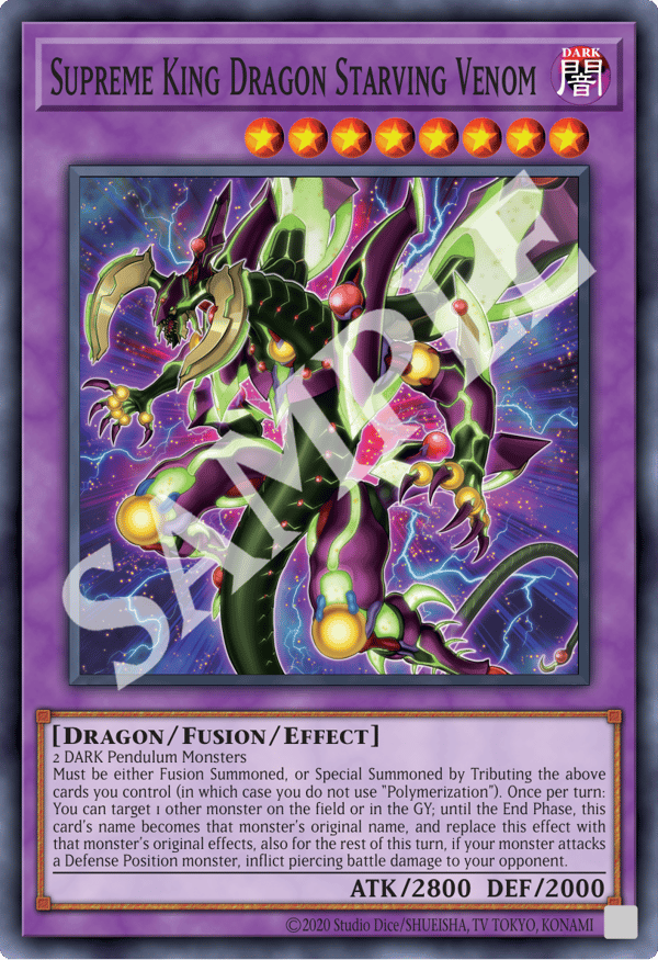 Supreme King Dragon Starving Venom