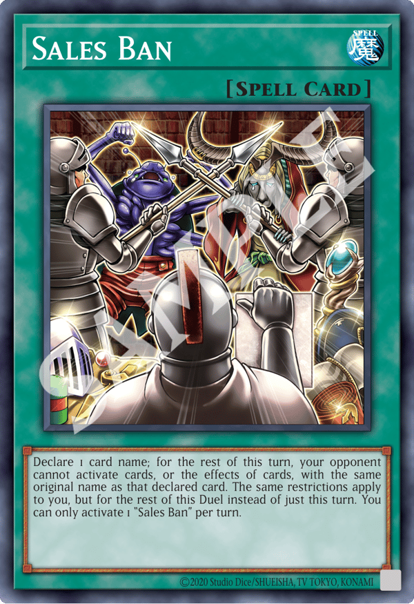Sales Ban