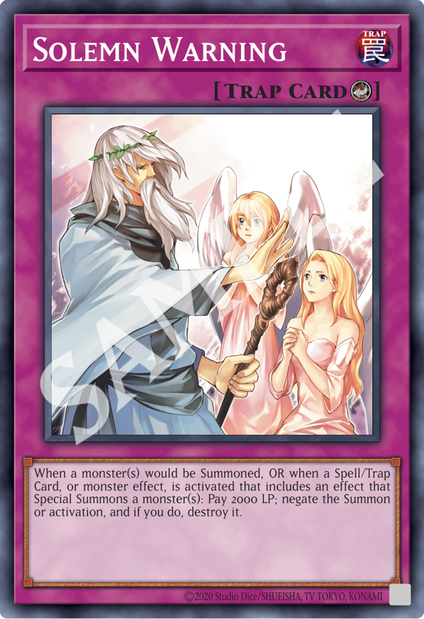 Solemn Warning
