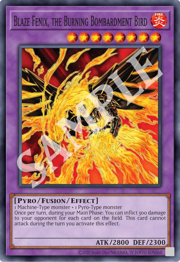 Blaze Fenix, the Burning Bombardment Bird